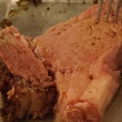 Over cooked, tough prime rib