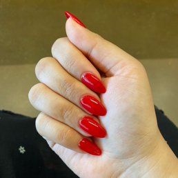 Red gel x in their OPI color "68"