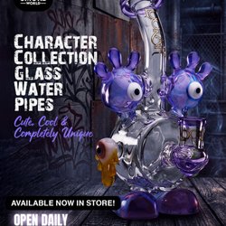 Smoke World Co - Character Collection Glass Water Pipes - Available Now at Smoke World Los Angeles CA