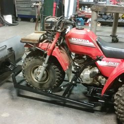 Tech Trailer - Custom fabrication snow blade for an ATC
