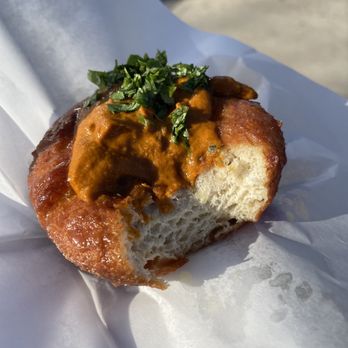Starlight Doughnut Lab - Chicken tikka, light and fluffy interior - Bakeries Near Me - Cincinnati, Ohio