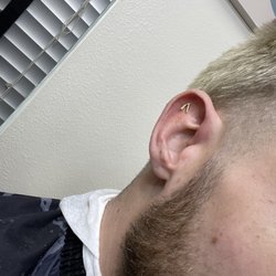 Straight razor piercing