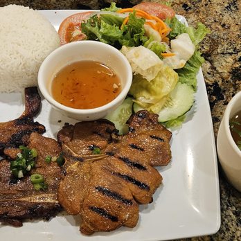 Pho Ha - Pork Chops with Rice ($15.45). Fantastic and filling. - Vietnamese Near Me - Arcadia, California