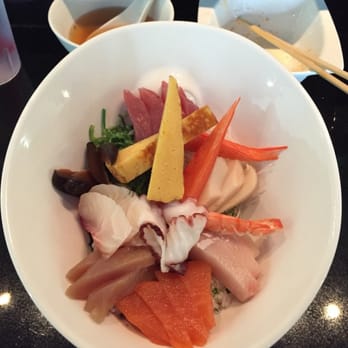 O Sushi - Lunch time Chirashi. Probably the best bang for your buck if you're a sashimi lover. - Japanese Near Me - Santa Rosa, California O Sushi - Lunch time Chirashi. Probably the best bang for your buck if you're a sashimi lover. - Japanese Near Me - Santa Rosa, California