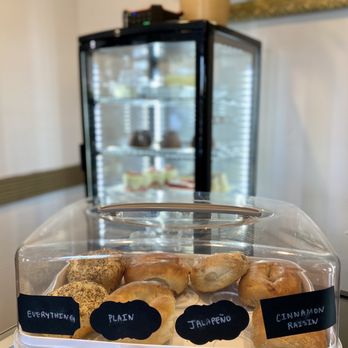 Black Pearl Coffee - Bagels on counter and desserts in case - Cafes Near Me - Plainsboro Township, New Jersey Black Pearl Coffee - Bagels on counter and desserts in case - Cafes Near Me - Plainsboro Township, New Jersey