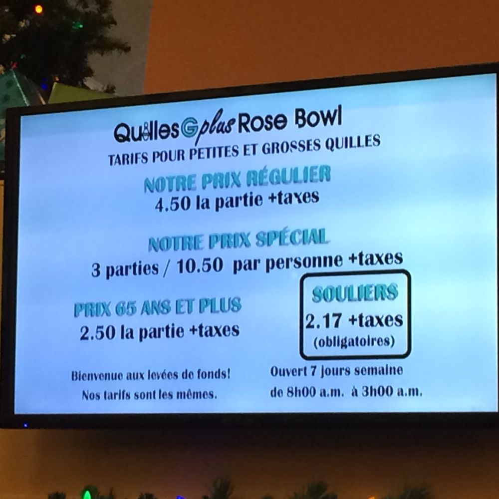 Quilles G Plus - Prices - Bowling Near Me - Montreal, Quebec Quilles G Plus - Prices - Bowling Near Me - Montreal, Quebec