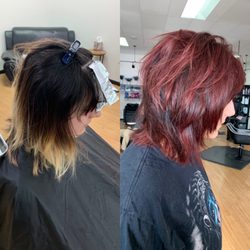 Hair by Sarah Scott at Volumes Salon