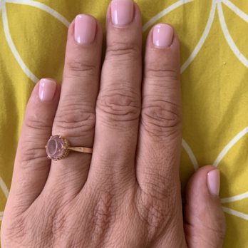 Horizon Nail and Spa - Gel Manicure, per my asking: cuticles pushed and not cut just cleaned/trimmed if needed. Beautiful job by Ashley! - Nail Salons Near Me - Edgewater, New Jersey
