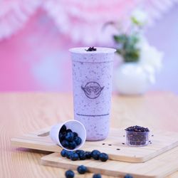 Lani Tea House - Blueberry Rice Yogurt(w/Purple Rice) *Blended Drink (*caffeine free )