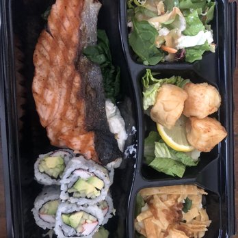Raku - Salmon Bento Box - Asian Fusion Near Me - Bethesda, Maryland Raku - Salmon Bento Box - Asian Fusion Near Me - Bethesda, Maryland