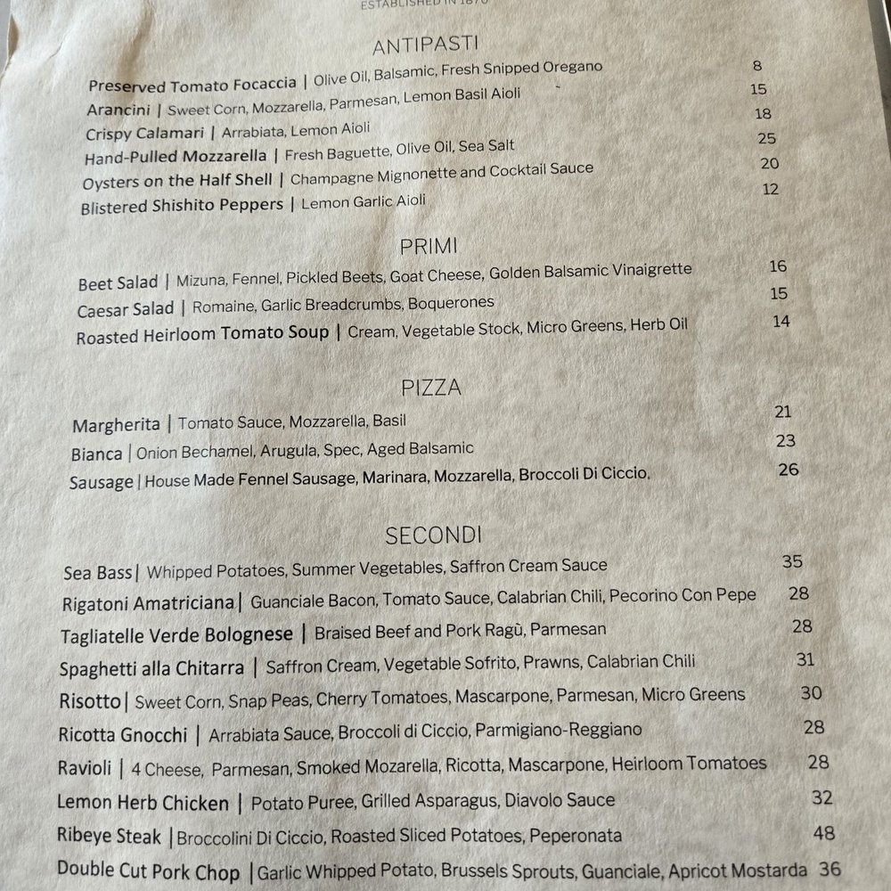 The Depot Restaurant - Menu - Aug 2024 - Italian Near Me - Sonoma, California The Depot Restaurant - Menu - Aug 2024 - Italian Near Me - Sonoma, California
