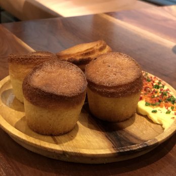Unconventional Diner - Cornbread muffins with habanero honey butter (dinner) - Breakfast & Brunch Near Me - Washington, DC, District of Columbia Unconventional Diner - Cornbread muffins with habanero honey butter (dinner) - Breakfast & Brunch Near Me - Washington, DC, District of Columbia