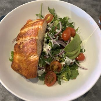 The Twisted Fork - Half Chopped BLTA Salad with Salmon - New American Near Me - Reno, Nevada