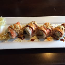 Miso Japanese Seafood and Steak House - Miso roll is usually one of the specials. Shrimp, crabmeat, cream cheese, with eel sauce. Yum!