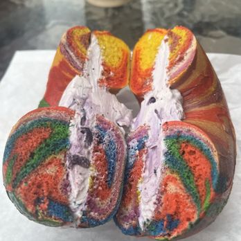 Bagel Cafe 21 - Rainbow Bagel - Bagels Near Me - Richardson, Texas