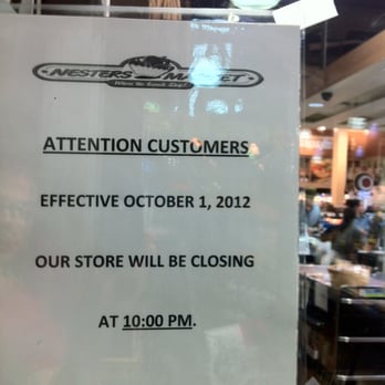 Nesters Market - Taken 2012-09-27: Posted on the front door. - Grocery Near Me - Vancouver, British Columbia Nesters Market - Taken 2012-09-27: Posted on the front door. - Grocery Near Me - Vancouver, British Columbia