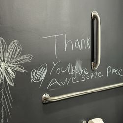 Such a sweet note left to the staff after a clients haircut!