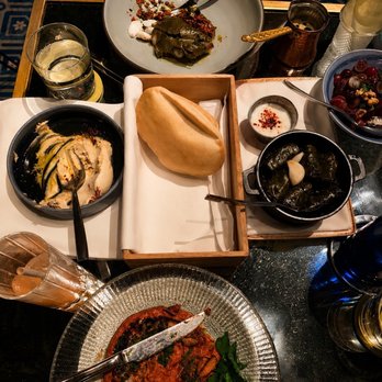 ilili DC - Octopus Hummus Lamb  Stuffed Grape Leaves Brussels Sprouts - Lebanese Near Me - Washington, DC, District of Columbia