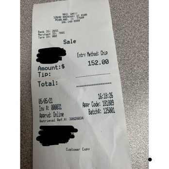 Nail Ganic - Receipt - Nail Salons Near Me - Pearland, Texas Nail Ganic - Receipt - Nail Salons Near Me - Pearland, Texas