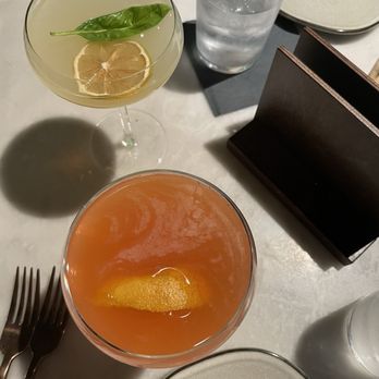 Social Roost - Crowd Pleaser on top, Paper Plane (Bourbon) on the bottom. - Breakfast & Brunch Near Me - St. Petersburg, Florida