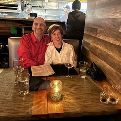 Trattoria 360 - Us at your restaurant on our first date