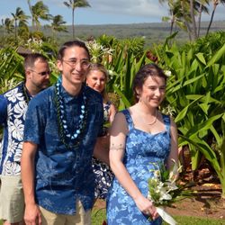 Wedding Hair Maui Style Salon - Wedding day.