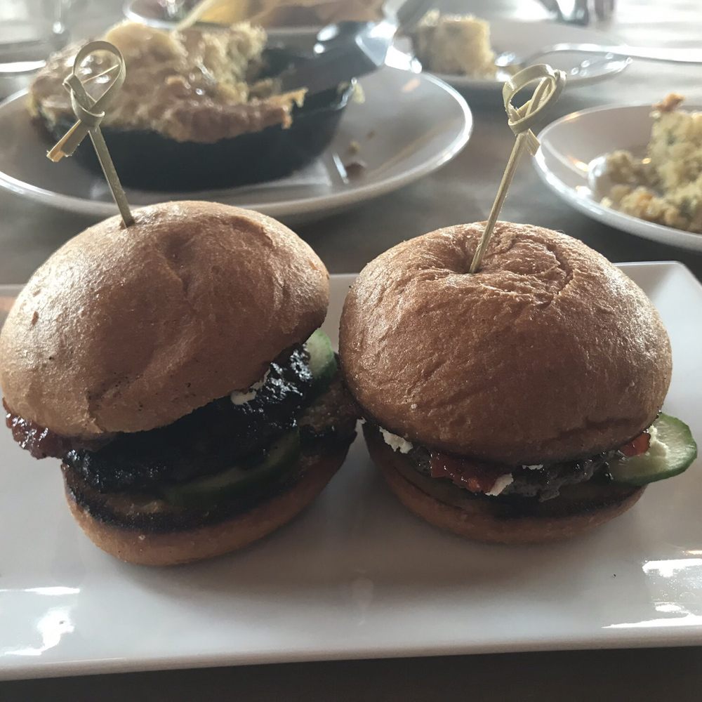 Cowfish - Lamb Sliders (East End Restaurant Week Appetizer) Portion of 2. Juicy Lamb, Tangy Tomato Jam on Fresh Buns! Loved this App - New American Near Me - Hampton Bays, New York Cowfish - Lamb Sliders (East End Restaurant Week Appetizer) Portion of 2. Juicy Lamb, Tangy Tomato Jam on Fresh Buns! Loved this App - New American Near Me - Hampton Bays, New York