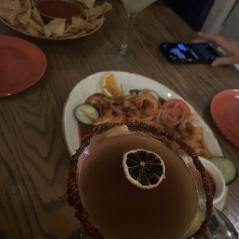 Karina's Mexican Seafood - Tamarindo martini is good - Mexican Near Me - Chula Vista, California