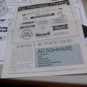 Ma Premiere Cantine - Le menu sous forme de journal - French Near Me - Montpellier, 34 Ma Premiere Cantine - Le menu sous forme de journal - French Near Me - Montpellier, 34
