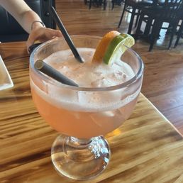 Watermelon margarita w/ silver patron Watermelon margarita w/ silver patron