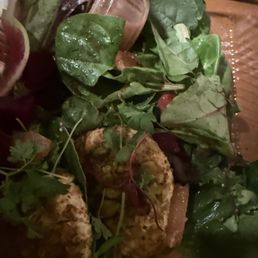 Cold goat cheese salad