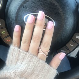 Baby pink nails