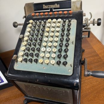 Pioneers' Park Museum - Burroughs adding machine - Museums Near Me - Imperial, California Pioneers' Park Museum - Burroughs adding machine - Museums Near Me - Imperial, California