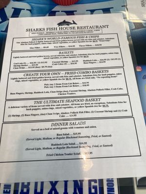 Menu photo 6 Sharks Fish House Restaurant North Port, FL Menu photo 6 Sharks Fish House Restaurant North Port, FL