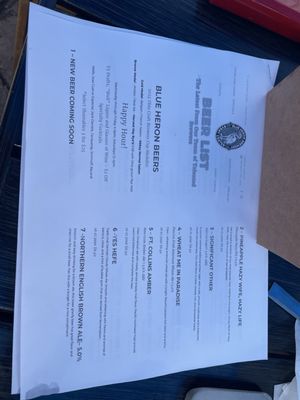Menu photo 1 Blue Heron Brewery Medina, OH Menu photo 1 Blue Heron Brewery Medina, OH