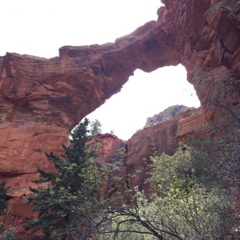 Devil's Bridge Trail - From underneath - Hiking Near Me - Sedona, Arizona
