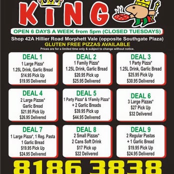 Pizza & Pasta King - updated menu - Pizza Near Me - Morphett Vale, SA Pizza & Pasta King - updated menu - Pizza Near Me - Morphett Vale, SA