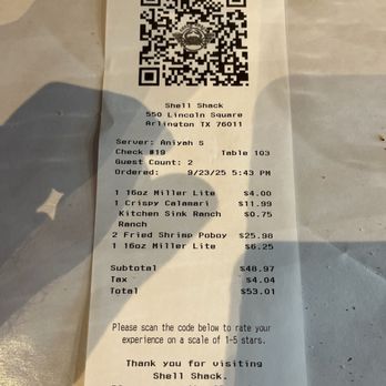 Shell Shack - lol charged me for the sauce. - Seafood Near Me - Arlington, Texas