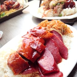 Linx BBQ Yum Cha Restaurant - Chinese roast duck and roast sausage rice