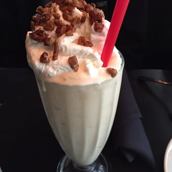 Drake Downtown Bend - Salted caramel shake with candied pecans and real whipped cream - New American Near Me - Bend, Oregon Drake Downtown Bend - Salted caramel shake with candied pecans and real whipped cream - New American Near Me - Bend, Oregon