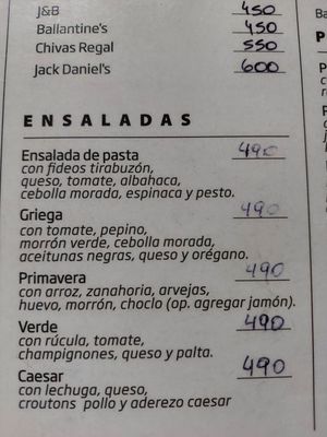Menu photo 1 Veredon Necochea, B