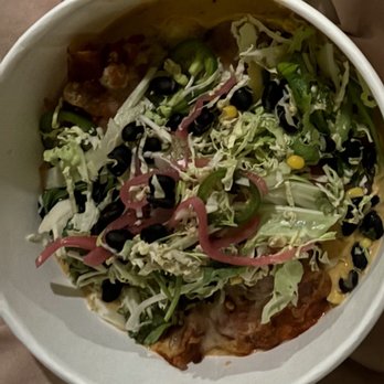 Flower Child - Enchiladas great flavor really filling - New American Near Me - Omaha, Nebraska