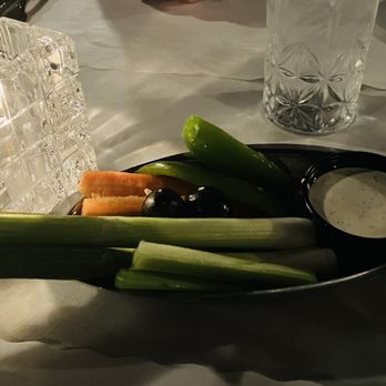 The Steakout - Simple but satisfying relish tray with dip - Seafood Near Me - Greendale, Wisconsin