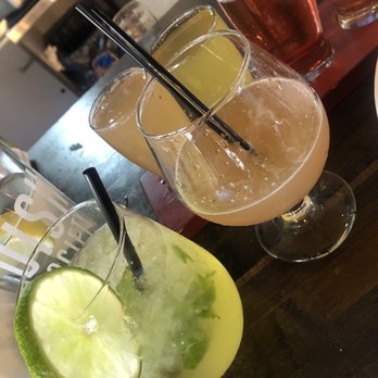 Dish Society - Drinks drinks drinks! Sangrias and mimosa flight - New American Near Me - Katy, Texas