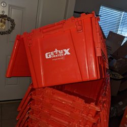 Geaux Crates - These crates were a good size and the lids attached made them easy to use.