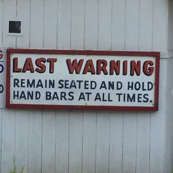 Cyclone Coaster - Last warning! - Amusement Parks Near Me - Brooklyn, New York