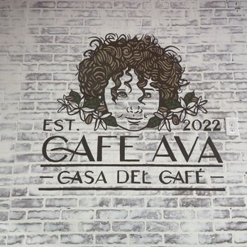 Cafe Ava - wall with logo - Coffee & Tea Near Me - Cranston, Rhode Island