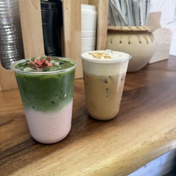 Kafe-Lum - Strawberry matcha and banana latte coffee I don't remember the coffee name exactly but good! - Coffee & Tea Near Me - Chula Vista, California Kafe-Lum - Strawberry matcha and banana latte coffee I don't remember the coffee name exactly but good! - Coffee & Tea Near Me - Chula Vista, California