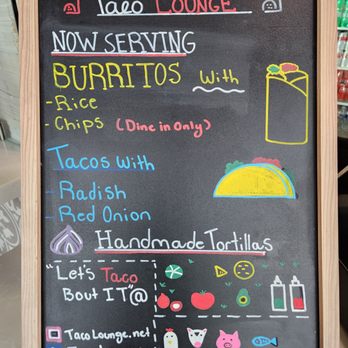 Taco Lounge Escaya - Menu - Tacos Near Me - Chula Vista, California