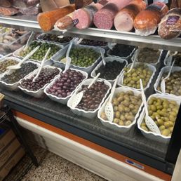 olives, salamis, and hams olives, salamis, and hams